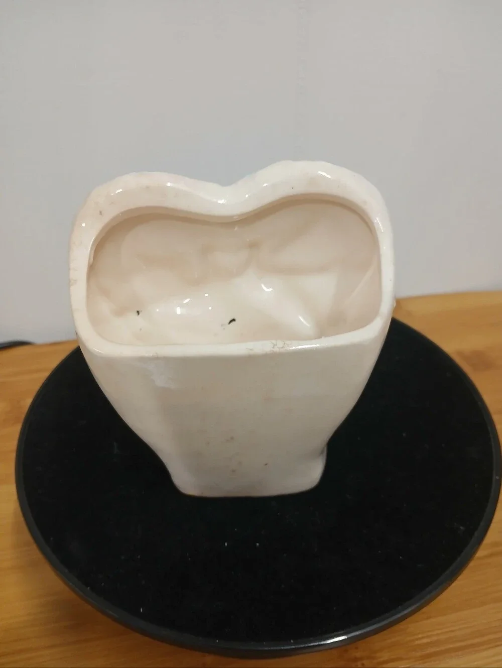 Vtg Lefton Valentines Kissing Doves Ceramic Planter #964